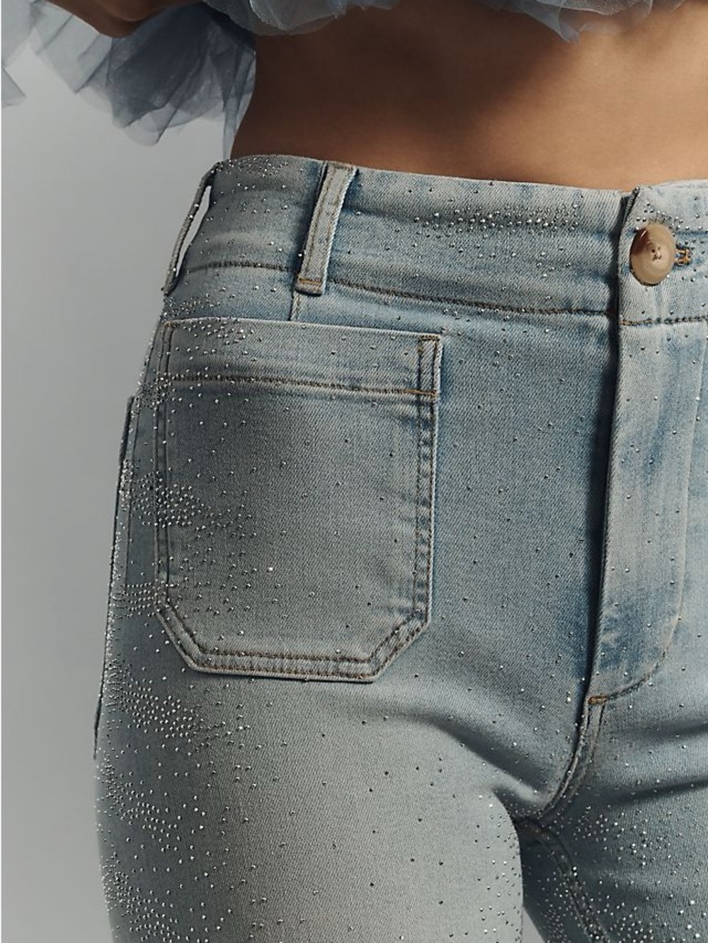 Anthropologie Maeve The Colette Jeans Sparkly